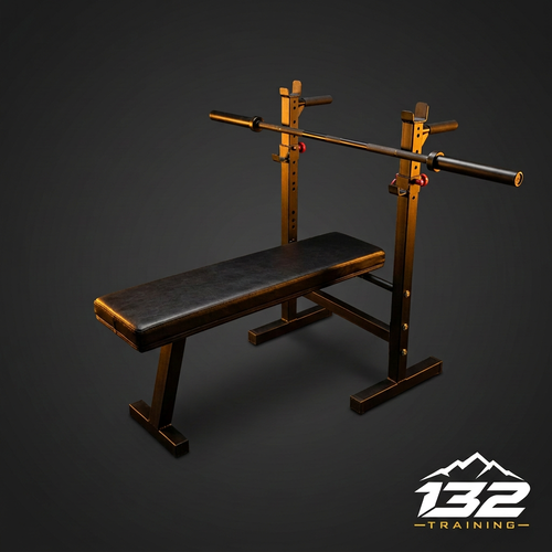 Banco Plegable con Rack - Vista Frontal