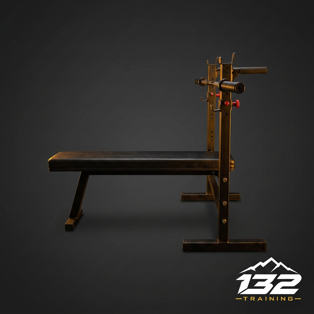 Banco Plegable con Rack - Vista Lateral